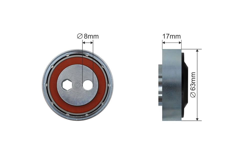 NTY PULLEY IDLER V BELT AUDI A4 97 VW PASSAT 1997 For 27 00