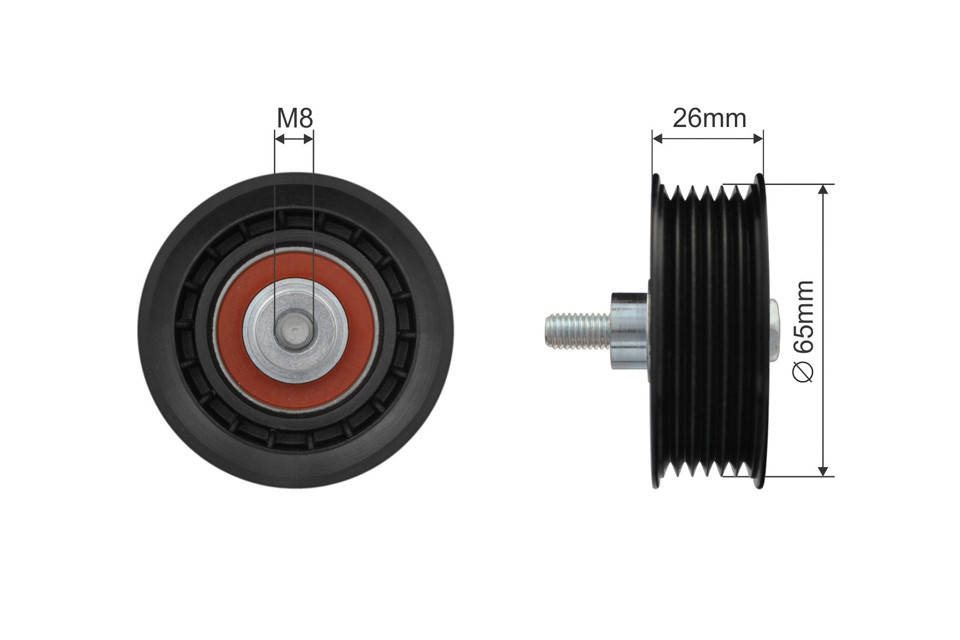 Nty Pulley Idler V Belt Citroen Jumper Fiat Ducato Ford Tourneo