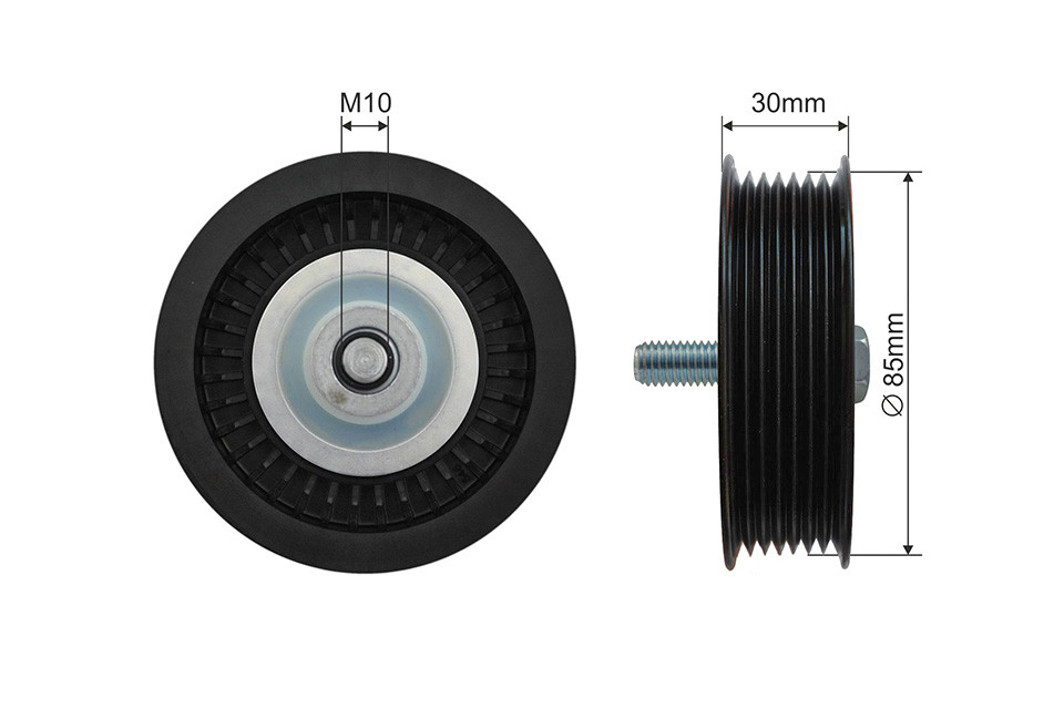 NTY PULLEY IDLER V BELT MERCEDES CLS C218 CLS SHOOTING BRAKE X218