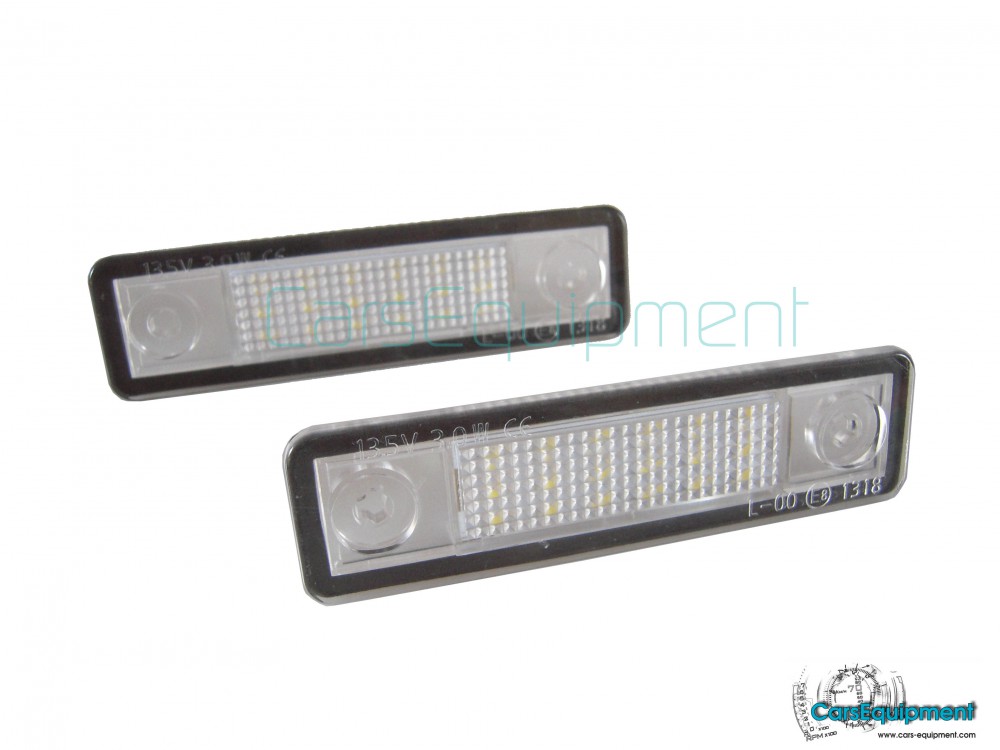 LED License Plate Lights for Opel Astra G / Astra F / Corsa B / Zafira A /  Vectra B / Omega A - ERROR FREE for 30.00 € - License Plate Lights