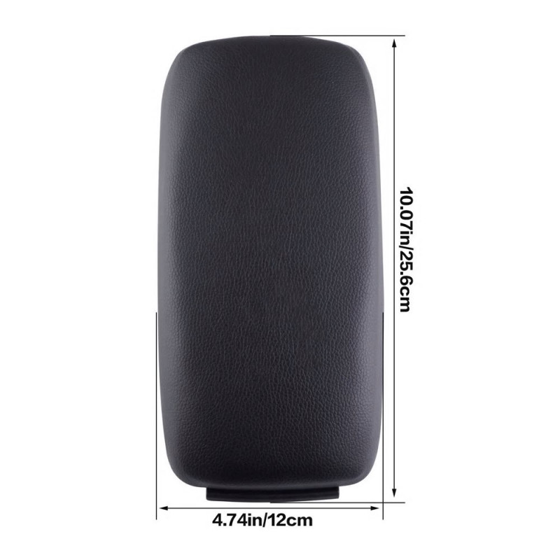 Lid cover black center armrest PU leather for Audi A3 8P A5 2003-2012